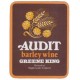 Greene King Bury St Edmunds Audit Barley Wine Beer Bottle Label