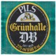 Grunhalle DB Pils (Devenish Weymouth Brewery) 275ml 9 2/3 fl oz Beer Bottle Label