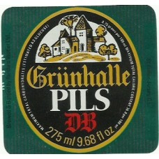 Grunhalle Pils DB (Greenall Whitley) 275ml 9.68 fl oz Beer Bottle Label