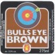 Greenall Whitley Warrington Bulls Eye Brown 275ml Beer Bottle Label