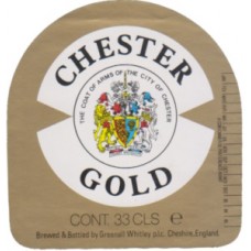 Greenall Whitley Warrington Chester Gold 33cls Beer Bottle Label
