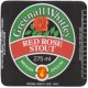 Greenall Whitley Warrington Red Rose Stout 275ml Beer Bottle Label