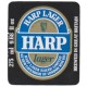 Harp Lager Limited Harp Lager Brewed In GB 275ml 9.68 fl oz Beer Bottle Label