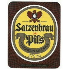 Harp Lager London Satzenbrau Diat Pils 275ml Beer Bottle Label