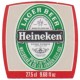 Heineken Lager Beer (Whitbread) 275ml 9.68 fl oz Beer Bottle Label