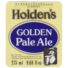 Holdens Brewery Golden Pale Ale 275ml 9.68 fl oz Beer Bottle Label