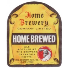 Home Brewery Daybrook Home Brewed Ale 9 1/3 fl oz 0.275 litres Beer Bottle Label