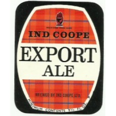 Ind Coope Export Ale 9 2/3 fl oz Beer Bottle Label