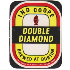 Ind Coope Double Diamond Brewed At Burton Beer Bottle Label