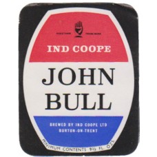 Ind Coope John Bull 9 2/3 fl oz Beer Bottle Label