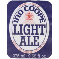Ind Coope London Light Ale 275ml 9.68 fl oz Beer Bottle Label