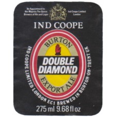 Ind Coope Double Diamond Export Ale 275ml 9.68 fl oz Beer Bottle Label