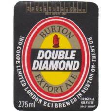 Ind Coope Double Diamond Export Ale 275ml OG 1045-1049 Beer Bottle Label