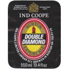 Ind Coope Double Diamond Export Ale 550ml 19.4 fl oz Beer Bottle Label
