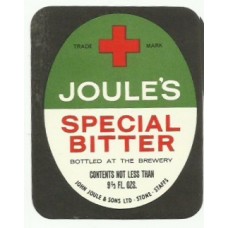 Joule's Brewery Stone Special Bitter 9 2/3 fl ozs Beer Bottle Label