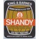 King & Barnes Brewery Horsham Shandy 9 1/2 fl oz 270ml Beer Bottle Label