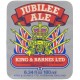 King & Barnes Jubilee Ale 6.34 fl oz 180ml Beer Bottle Label