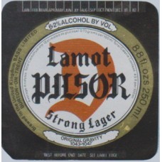 Lamot Pilsner Strong Lager (Bass Limited) 8.8 fl oz 250ml Beer Bottle Label