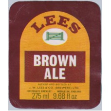 Lees Brewery Manchester Brown Ale 275ml 9.68 fl oz Beer Bottle Label
