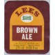 Lees Brewery Manchester Brown Ale 275ml 9.68 fl oz Beer Bottle Label