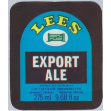 Lees Brewery Manchester Export Ale 275ml 9.68 fl oz Beer Bottle Label