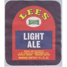 Lees Brewery Manchester Light Ale 9 2/3 fl oz Beer Bottle Label