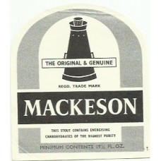 Whitbread Mackeson 19 1/3 fl oz Beer Bottle Label