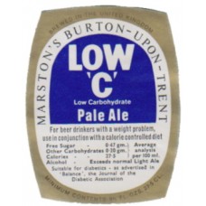 Marstons Brewery Low 'C' Pale Ale 9 2/3 fl oz 27.5cl Beer Bottle Label