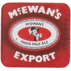 McEwans Export India Pale Ale 275ml 9.68 fl oz Beer Bottle Label