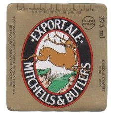 Mitchell & Butlers Export Ale 275ml og 1046-1050 Beer Bottle Label