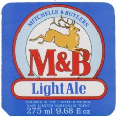 Mitchell & Butlers Light Ale 275ml 9.68 fl oz Beer Bottle Label