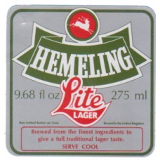 Mitchell & Butlers Hemeling Lager 9.68 fl oz 275ml Beer Bottle Label