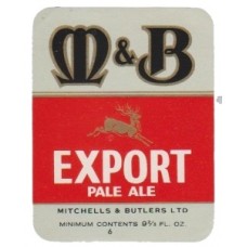 Mitchell & Butlers Export Pale Ale 9.2/3 fl oz Beer Bottle Label