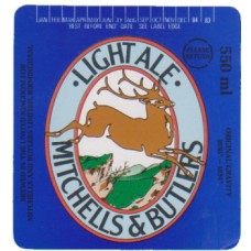 Mitchell & Butlers Light Ale 550ml og 1030-1034 Beer Bottle Label