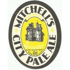 Mitchells Lancaster City Pale Ale Beer Bottle Label