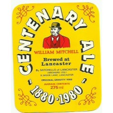 Mitchells Lancaster Centenary Ale 275ml Beer Bottle Label