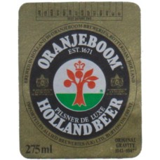 Oranjeboom Pilsner De Luxe (Allied Breweries) 275ml Beer Bottle Label