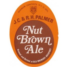 Palmers Old Brewery Bridport Nut Brown Ale 19.3 fl ozs Beer Bottle Label