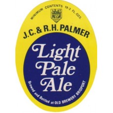 Palmers Old Brewery Bridport Light Pale Ale 19.3 fl ozs Beer Bottle Label