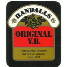 Randalls Brewery Guernsey Original V.B. Beer Bottle Label