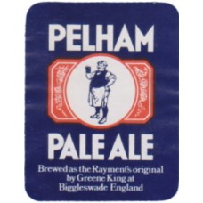 Rayments (Greene King) Pelham Pale Ale Beer Bottle Label