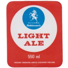 Robinsons Brewery Stockport Light Ale 550ml Beer Bottle Label