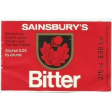 Ruddles Brewery (Sainsbury's) Bitter 275ml 9.68 fl oz Beer Bottle Label