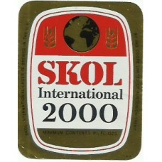 Skol UK (Ind Coope) International 2000 9 2/3 fl ozs Beer Bottle Label