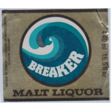 Tennents Caledonian Breweries Breaker Malt Liquor 440ml 15.5 Beer Bottle Label