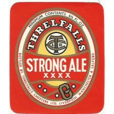 Threlfalls Chesters Ltd Strong Ale XXXX 6 1/2 fl oz Beer Bottle Label