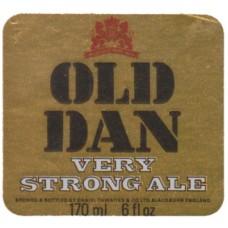 Thwaites Brewery Blackburn Old Dan Strong Ale 170ml 6 fl oz Beer Bottle Label