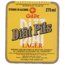 Thwaites Brewery Blackburn Import Gilde Diat Pils Lager 275ml Beer Bottle Label