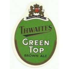 Thwaites Star Brewery Blackburn Green Top Brown Ale Beer Bottle Label