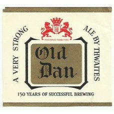 Thwaites Star Brewery Blackburn Old Dan Beer Bottle Label